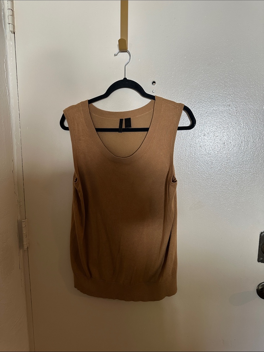 Jennie Kane  Knit Sweater Sleeveless Scoop Neck  XL